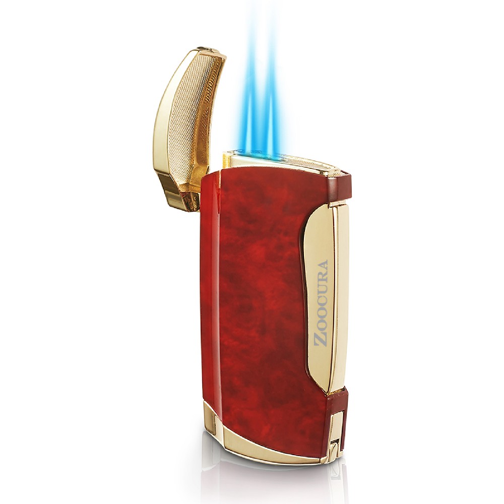 Zoocura Double Jet Flame Torch Lighters-Mahogany